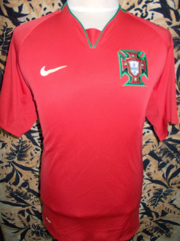 PORTUGAL HOME 2008-2009 JERSEY-RM 80-SIZE XL-MADE MEXICO