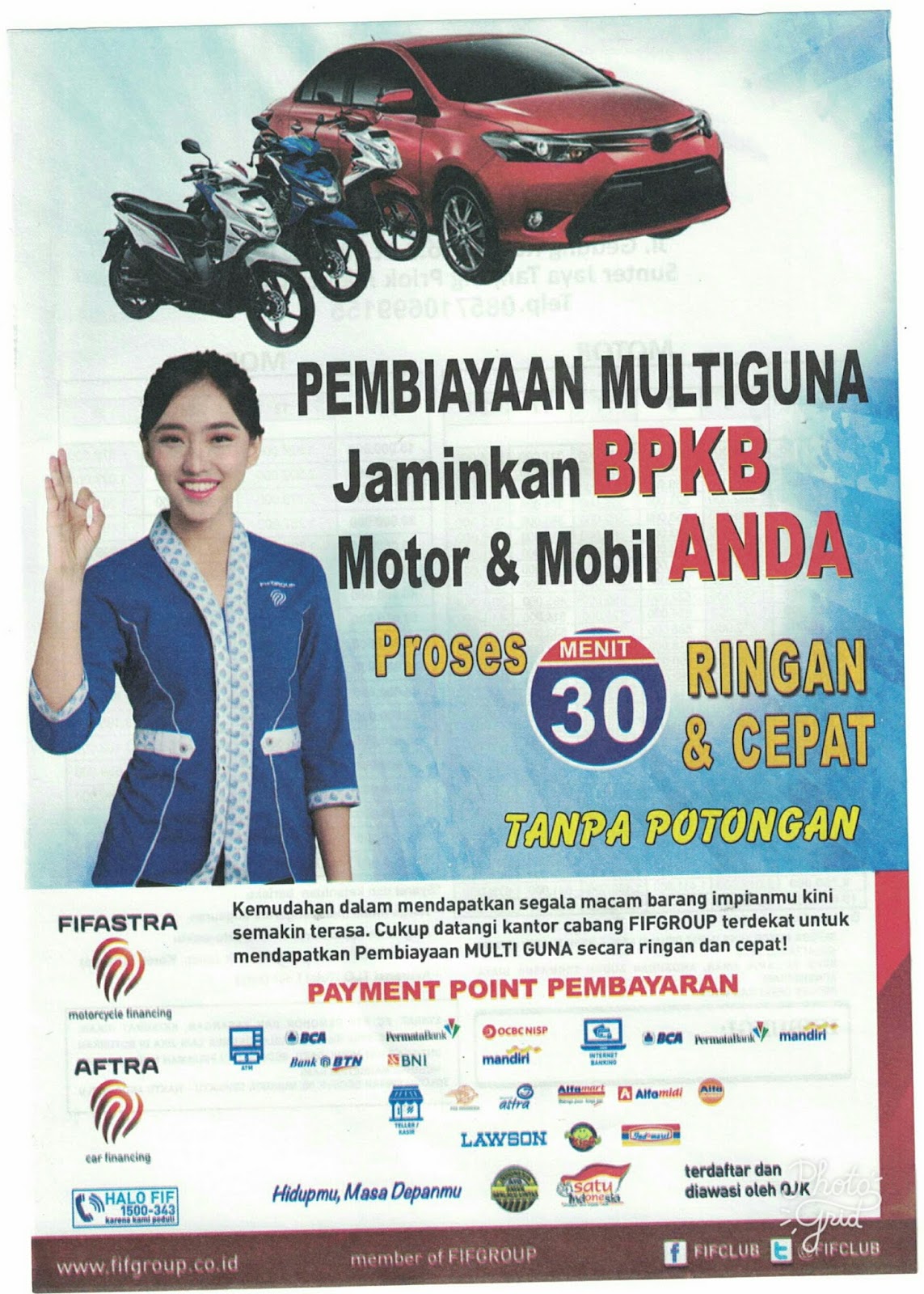 Pembiayaan Multiguna FIF Group Jakarta - Jaminan BPKB ...