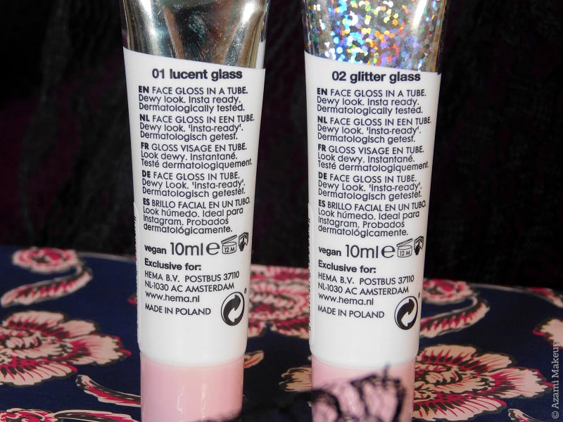 Hema | B.A.E. Before Anything Else New Makeup Range - Face Gloss in a tube 01 Lucent Glass & 02 Glitter Glass - Eye Cream in a Tube 02 Be Brave - Lipgloss in a Tube 05 Love Train - Review & Swatches Avis Maquillage