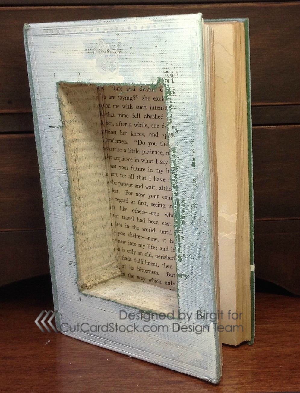 Crafting While I Wait Cut Cardstock Spring Book Art