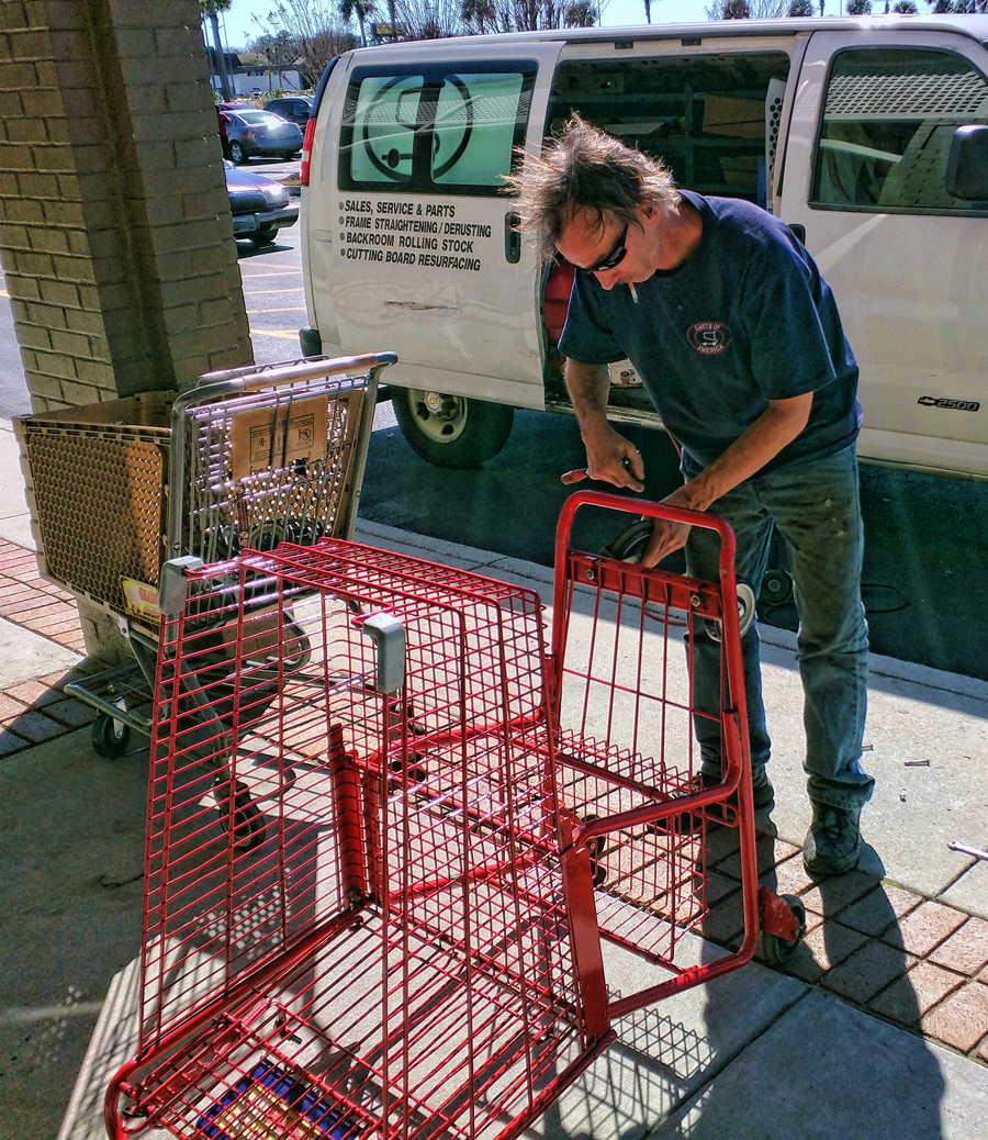 chuckography Dangit! Grocery cart wheel wobble!