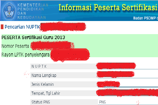 Cara Cek Nomor Peserta Sertifikasi &amp; Lokasi PLPG