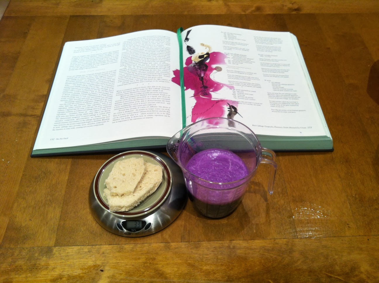 Morten goes Modernist Food from the Fat Duck Red Cabbage Gazpacho