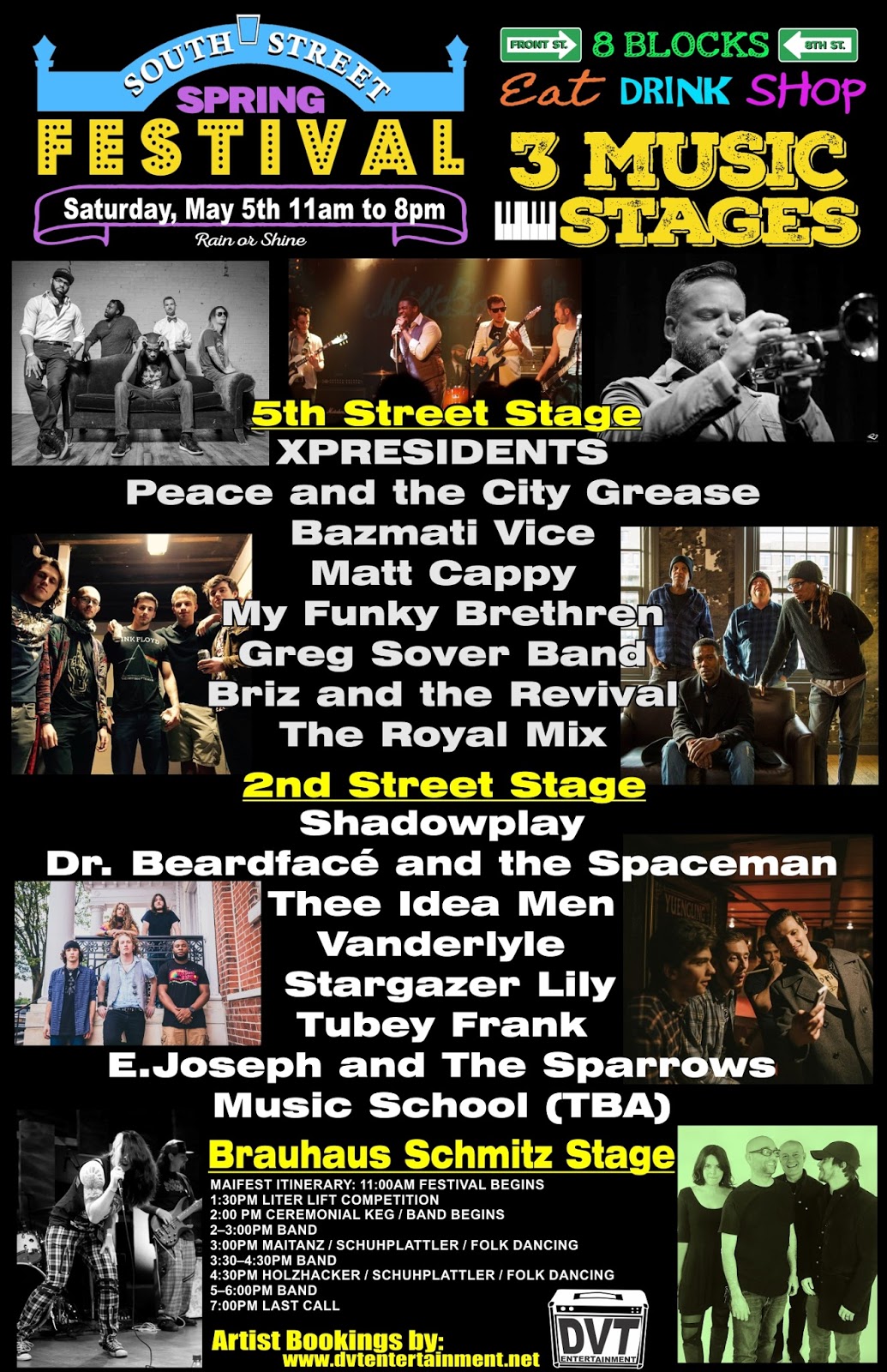 DVT Entertainment Music News South Street Spring Festival 2018 Meet