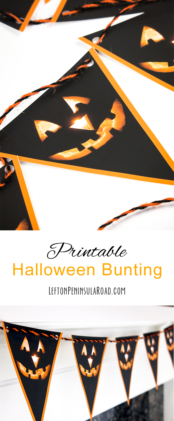 Print It: Halloween Bunting | Left on Peninsula Road