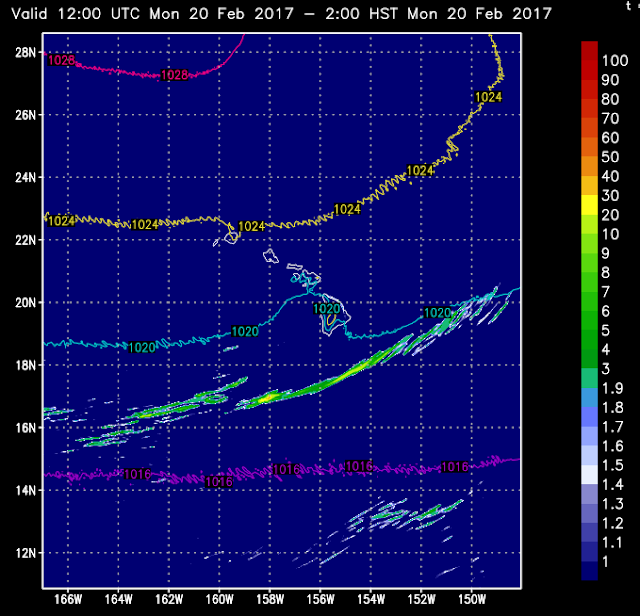 Steven Businger's Hawaiian Weather Blog Cold Front Passing Hawaii