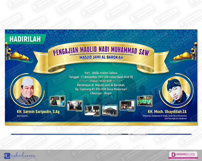 Contoh Desain Banner Maulid Nabi Muhammad SAW - Contoh Desain Banner