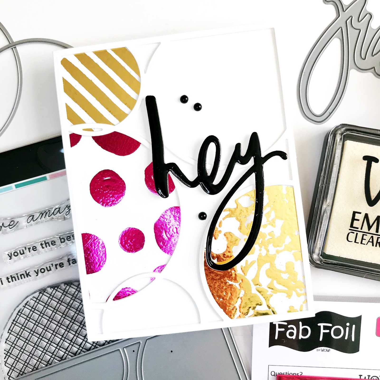 Foiling With WOW Bonding Powder