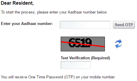 Online Aadhaar Card Correction