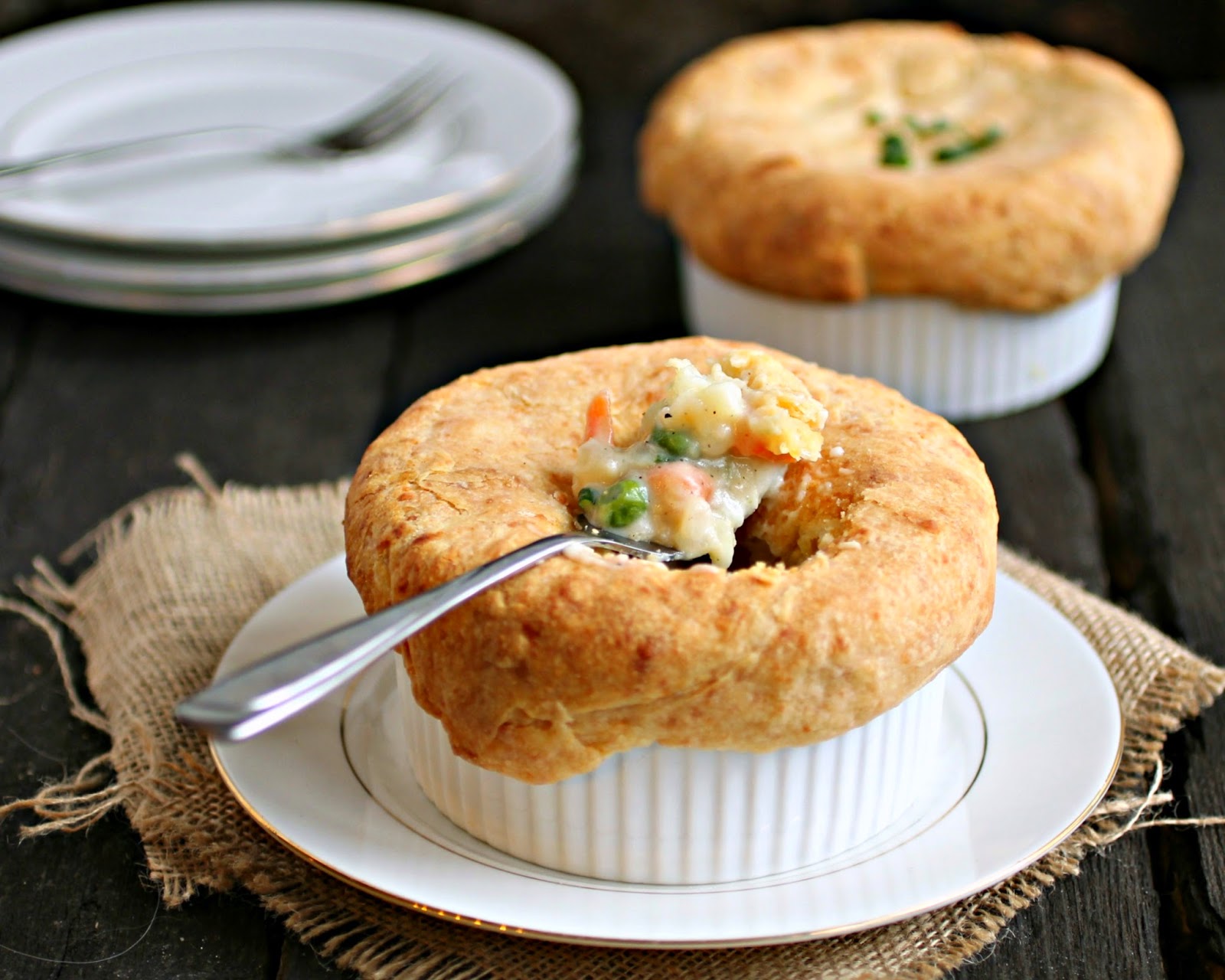 Hungry Couple Veggie Pot Pie with a Cheesy Crust