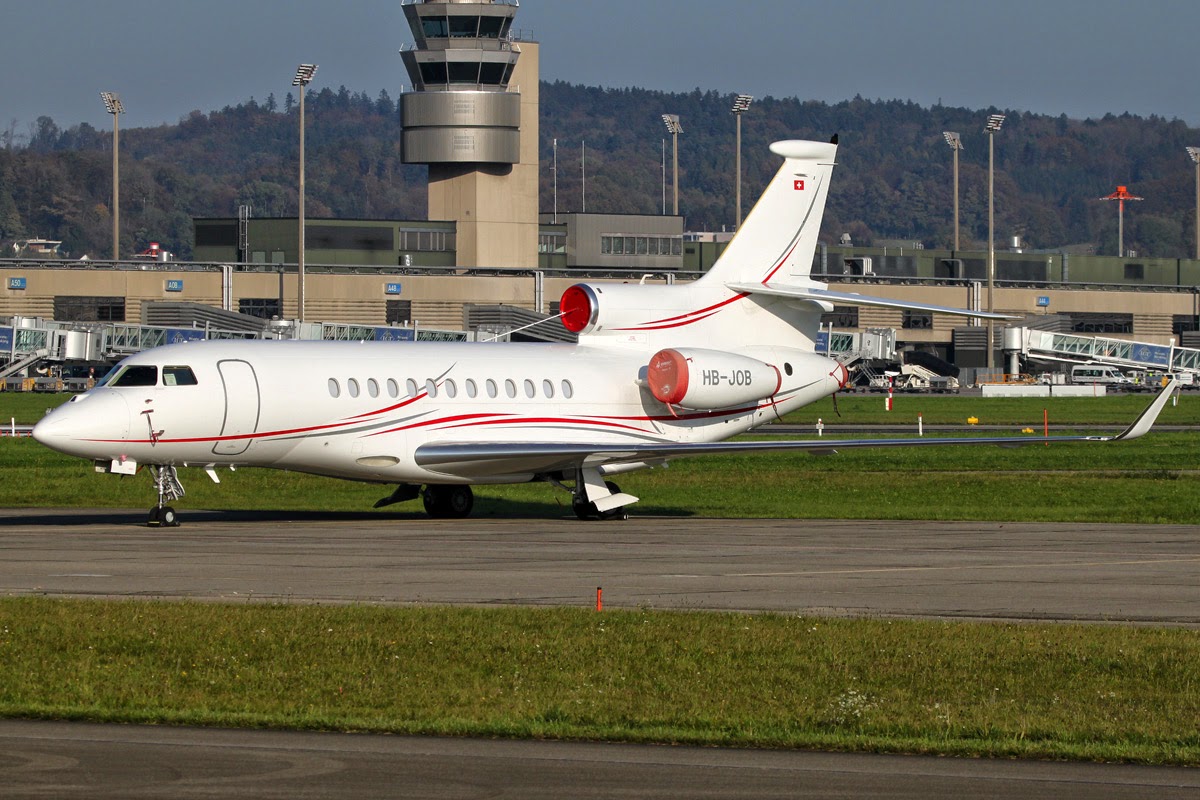 Planes and Trains Planes 2014 HBJOB / Dassault Falcon 7X / CAT Aviation
