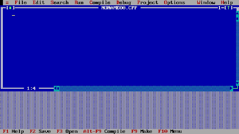 Turbo C++ in full screen | ALL EDITION INFORMATION AVAILABLE HERE