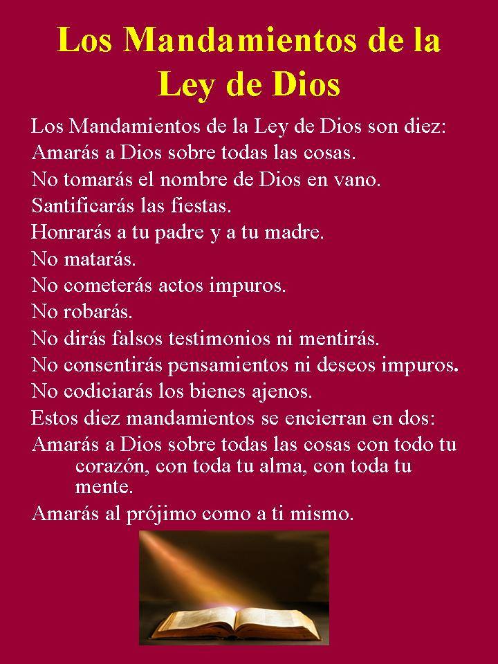 BUENA NOTICIA LOS MANDAMIENTOS DE LA LEY DE DIOS BUENA NOTICIA LOS MANDAMIENTOS DE LA LEY DE DIOS