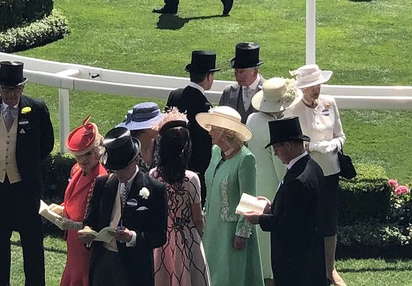 Countess Sophie wore Emilia Wickstead Vida Jumpsuit. Countess Sophie wore a blue Vida pleated crepe jumpsuit by Emilia Wickstead. Queen Elizabeth