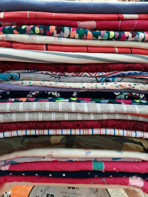 Các set vải khúc cotton hình xuất hàn đang bán tại Đồng Nai