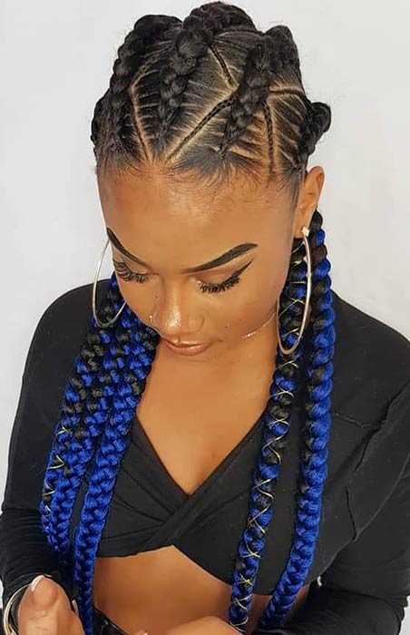 37 Latest Braids Hairstyles Ponytails With Weave That Will Attract