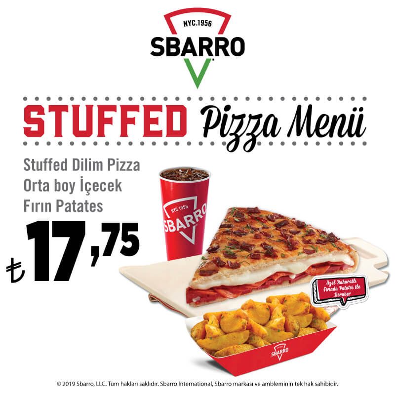 SBARRO PİZZA MENÜ FİYAT LİSTESİ VE KAMPANYALAR Ne Kadara Yenir?