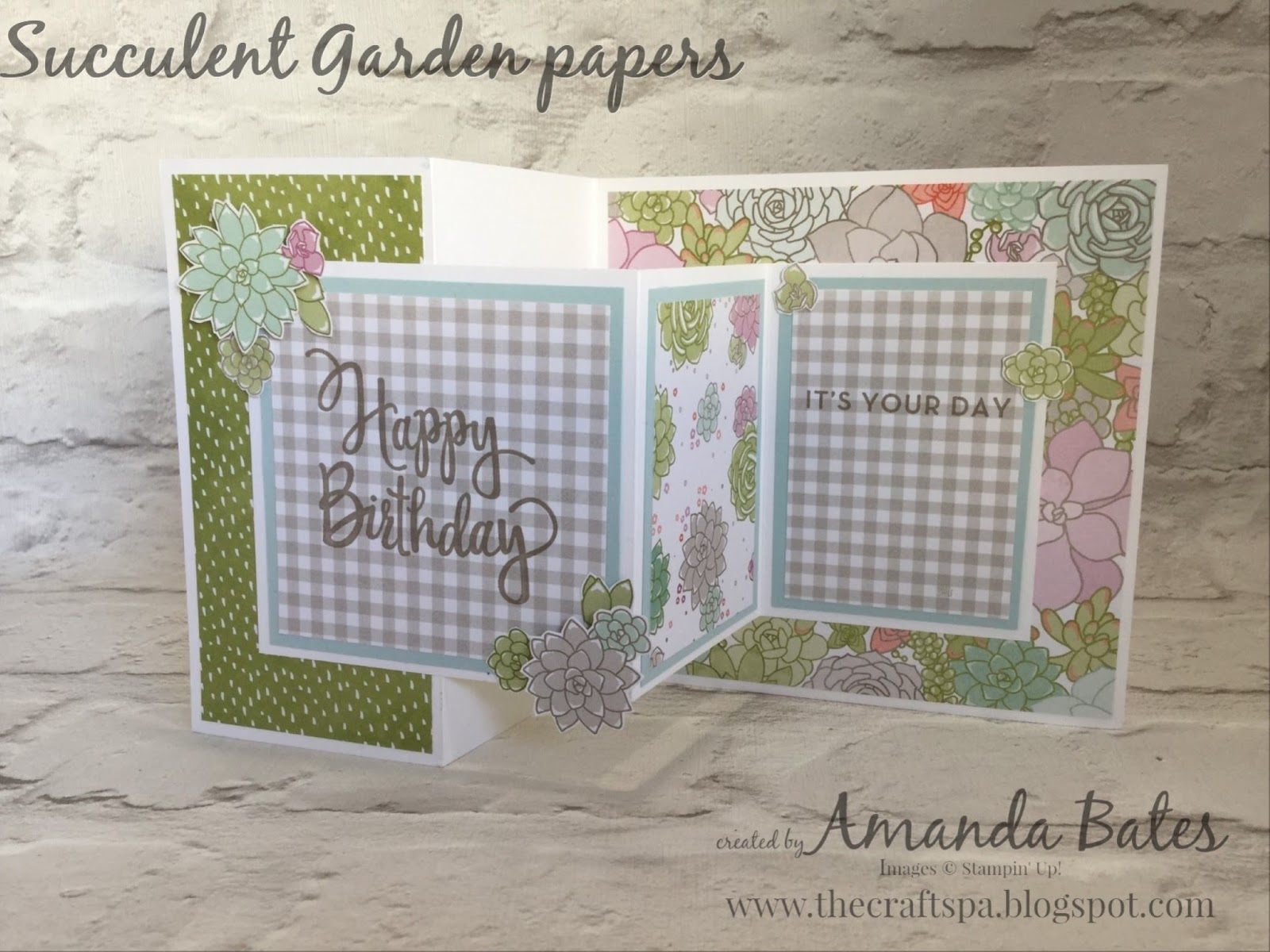 The Craft Spa Stampin' Up! UK independent demonstrator Fancy Fold