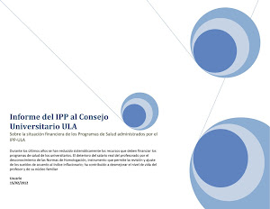 Informe IPP ULA al CU ULA