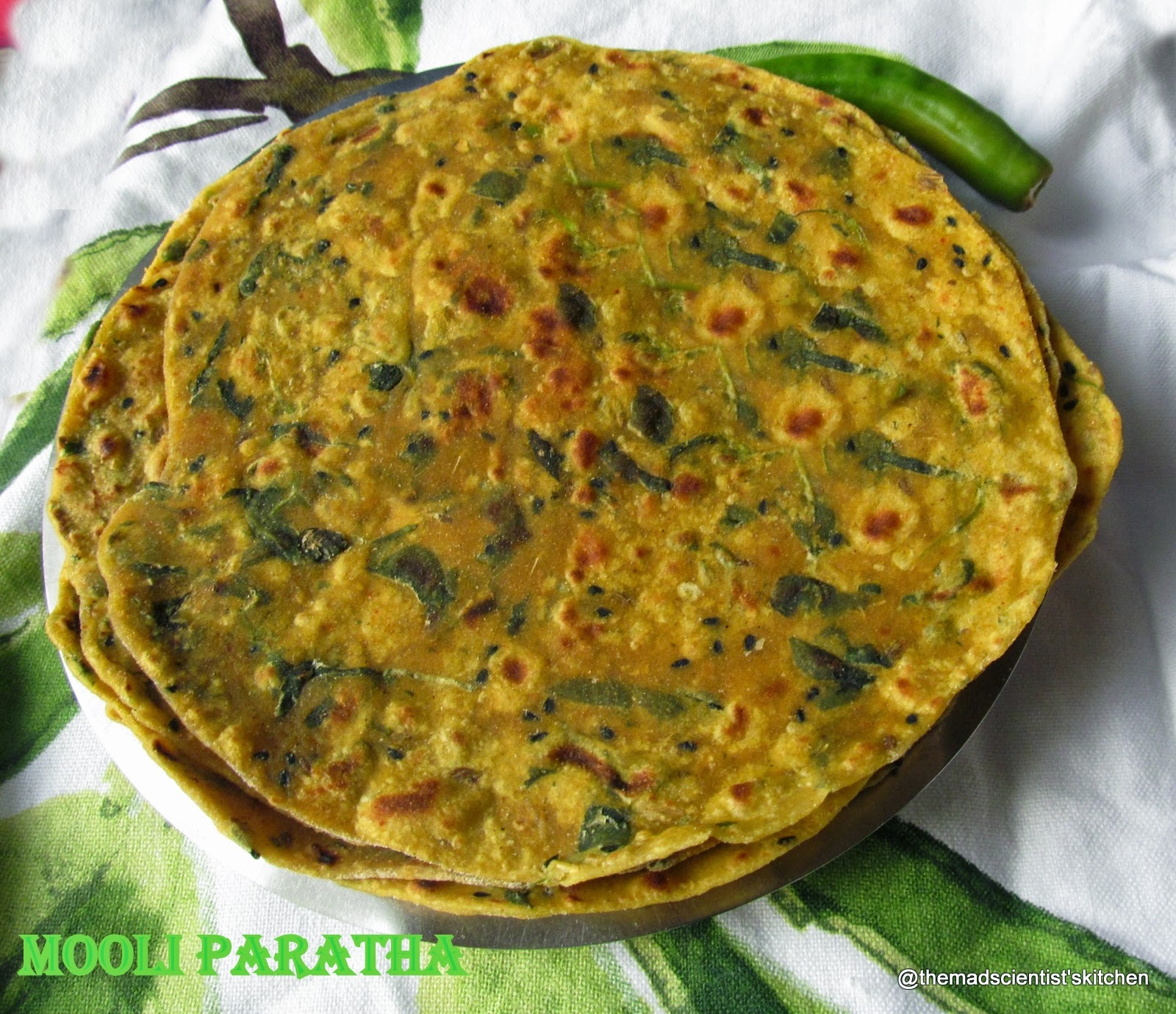 Mooli ke Parathe/ Raddish Paratha Indian Flat Bread