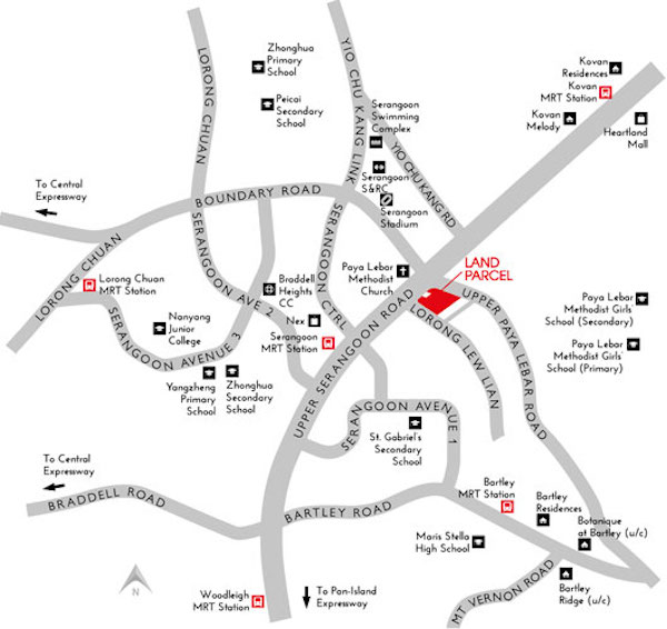 Forestwood Location map
