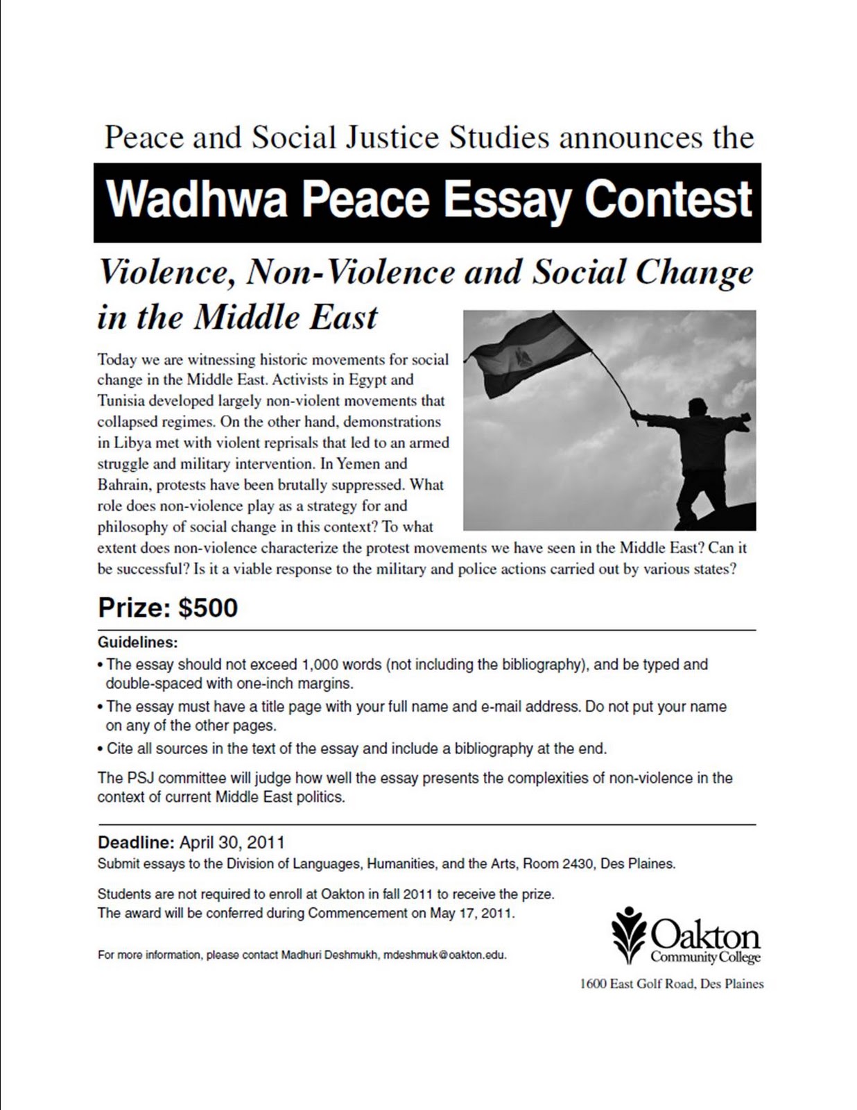 Peace essay contest