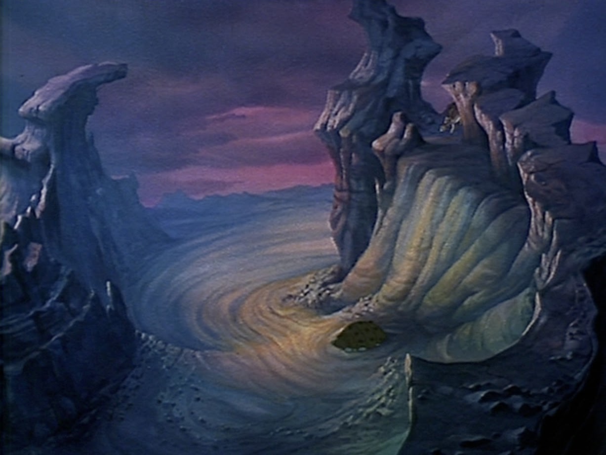 Animation Backgrounds: LAND BEFORE TIME part one