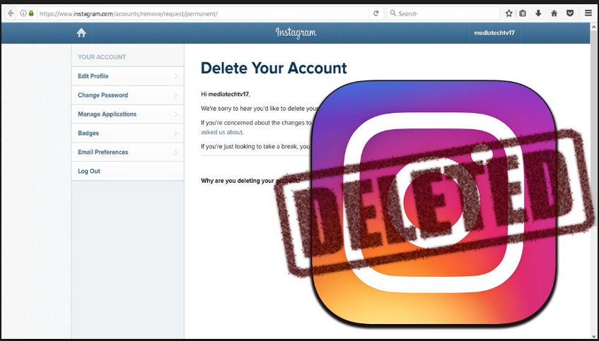 delete instagram account permanently 2019 delete instagram account permanently 2019