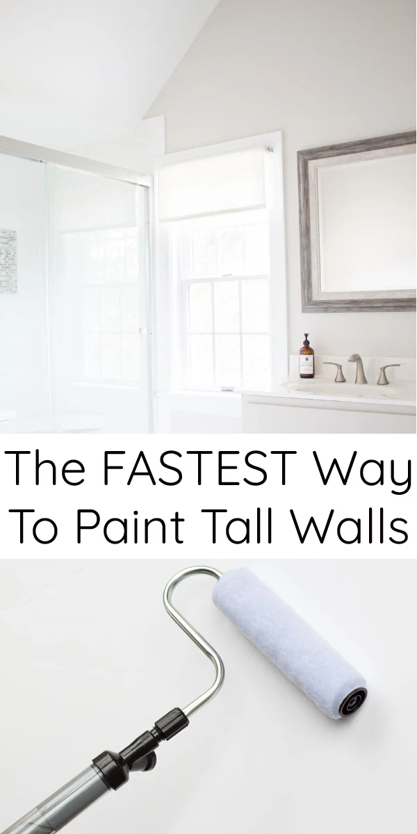 How to paint tall walls from vaulted ceilings fast