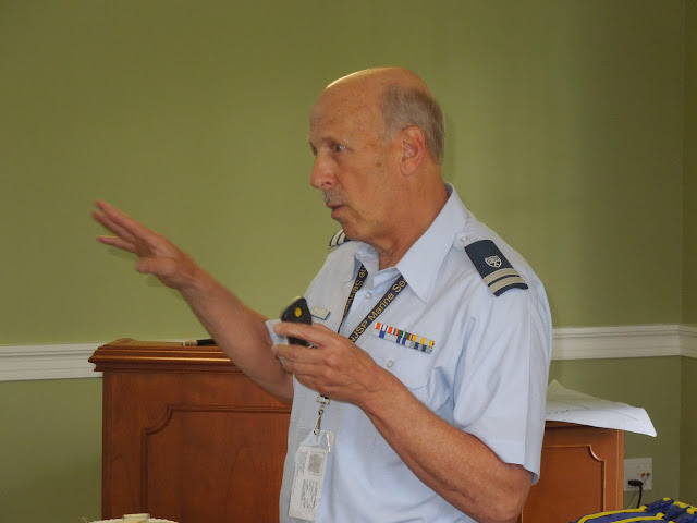 Glenn Delmonico explains safety on the water.