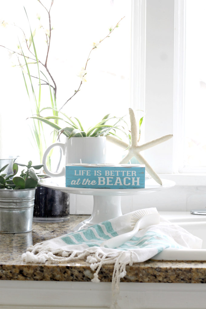 Life is Better at the Beach! New Beach Decor in our Kitchen