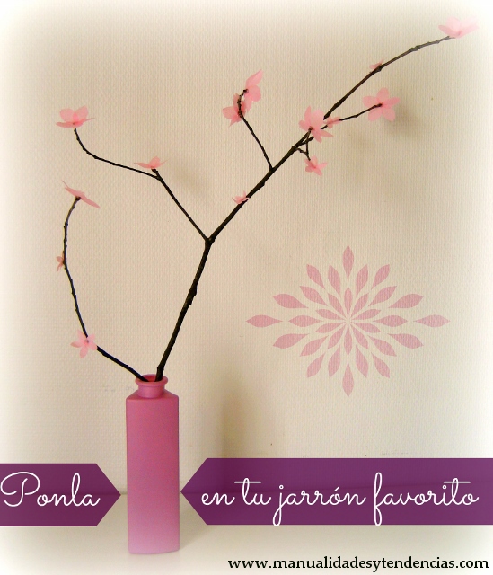 DIY Rama de flor de cerezo / Cherry blossom branch / tutoriel Branche de fleur de cerisier