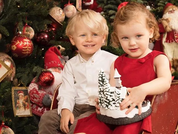 Prince Albert, Princess Charlene, Princess Gabriella and Prince Jacques visited Teleton and Christmas Market