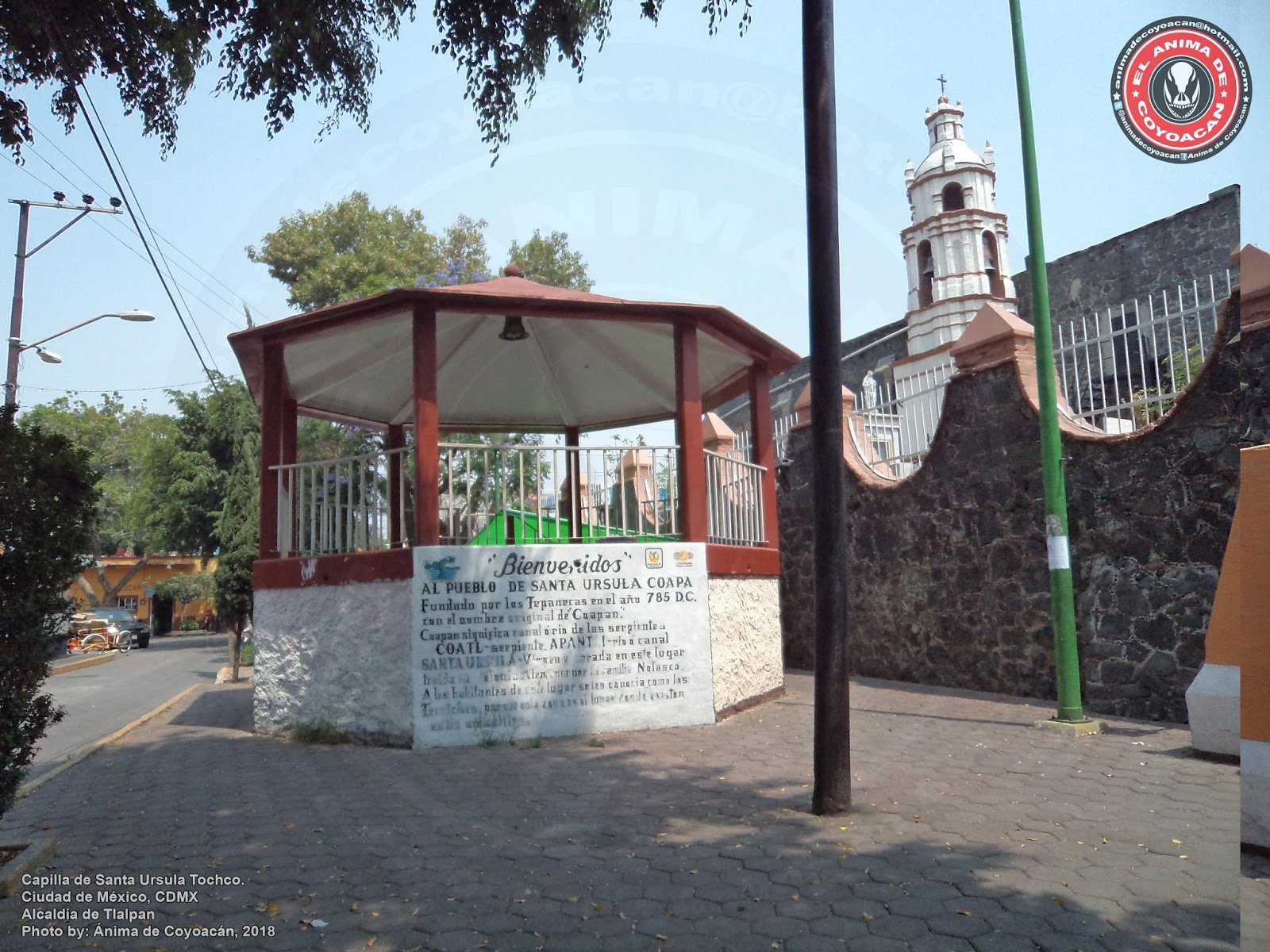 El Blog del Anima de Coyoacan: Templos e Iglesias de México: Capilla de Santa  Ursula Tochco (2 Fotos)