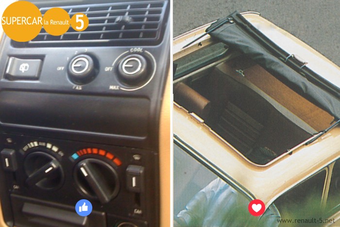 Blog :: TOUT sur la Renault 5: Equipement par temps de canicule