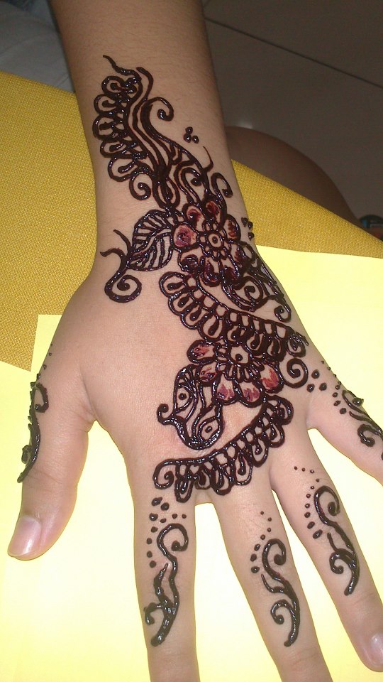 Henna Simple Bunga  makedes.com