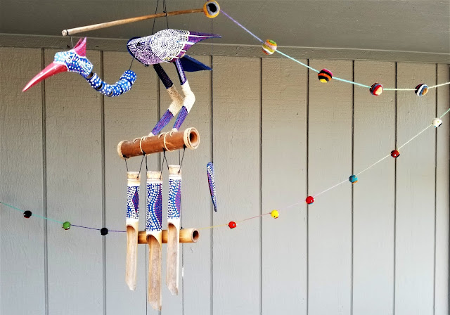 Make the felted-wool garland from my boho patio - bird and garland www.BoHoHome.com @bohosusan