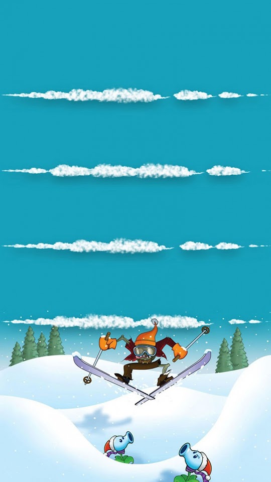 Winter Sports Plants Vs Zombies Homescreen  Android Best Wallpaper