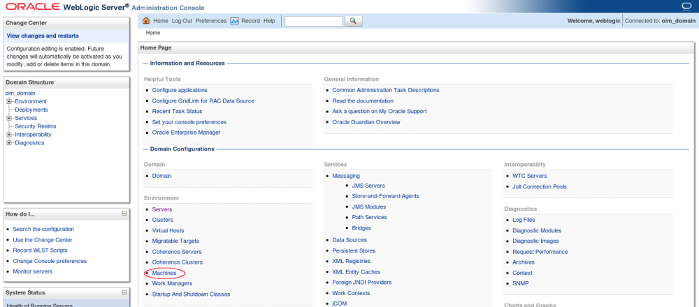 Oracle Stack: Configuring and Starting Node Manager