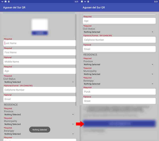 After you clicked the "QR ID MAKER" icon, you will be redirected to a