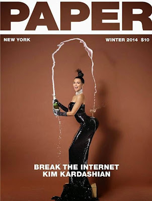 Kim Kardashian naked in Paper Magazine Winter 2014
