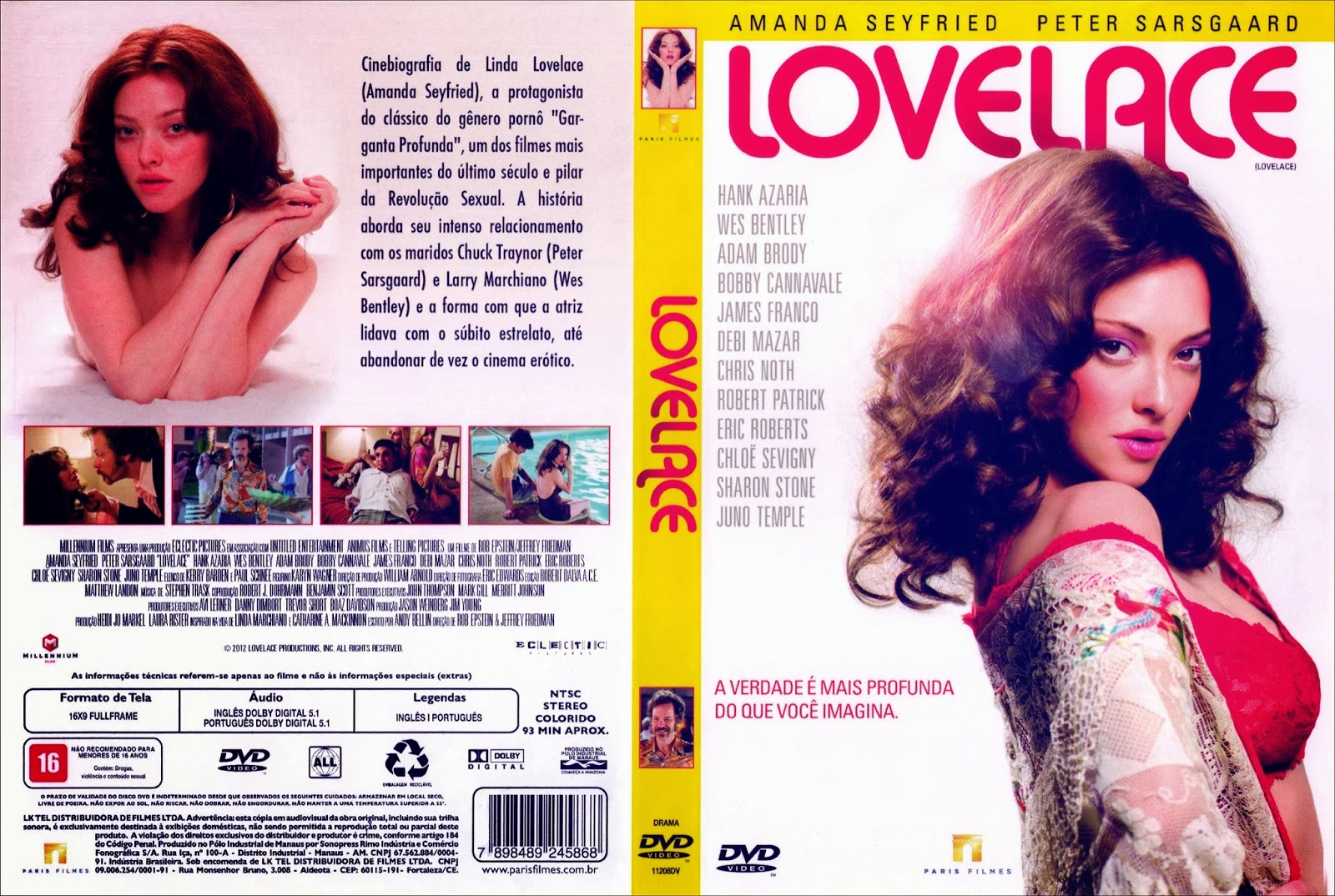 Lovelace - Capa Filme DVD.