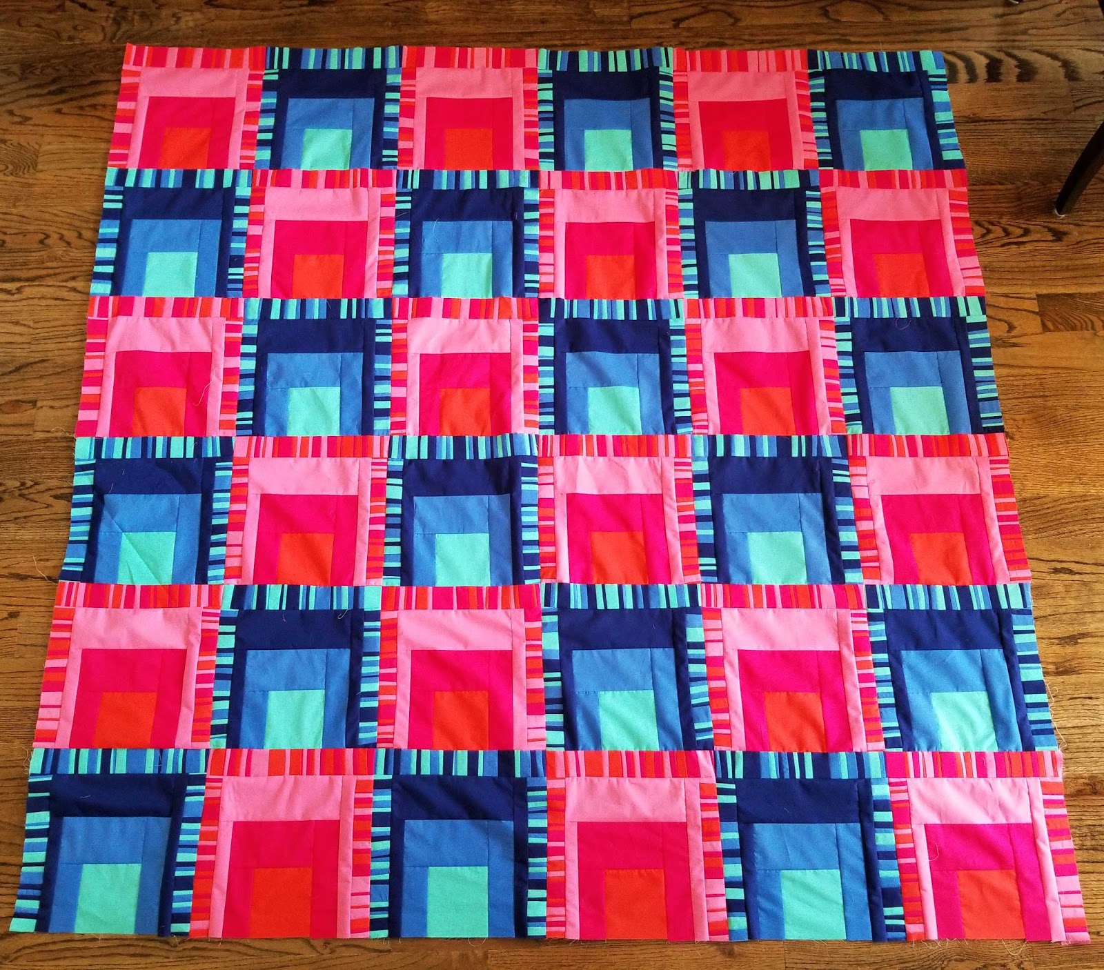 finished a new quilt top made with American cotton