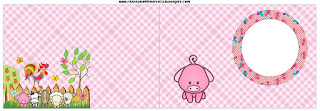 La Granja Bebés en Rosa: Imprimibles Gratis para Fiestas. Banderitas o toppers para cupcakes o para poner en la comida.