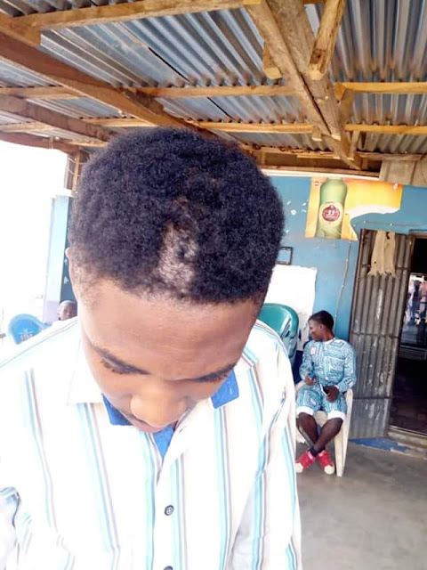 Photos: Outrage as youths storm market in Gboko, Benue and forcefully shaved young men with 