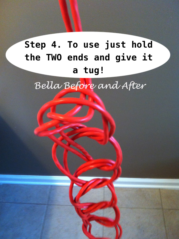 Bella Before and After QTip How to wrap an extension cord