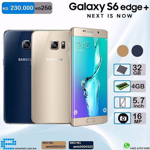 Emarketkw - Samsung Galaxy S6 Edge Plus 230KD