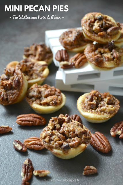 Recette facile mini pecan pies (tartelettes noix de pécan) - muffinzlover.blogspot.fr