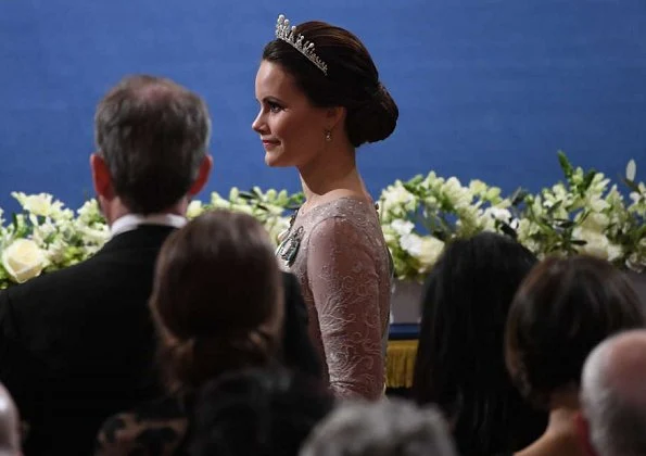 Queen Silvia, Crown Princess Victoria Princess Sofia, Princess Madeleine and Princess Christina at Nobel ceremony