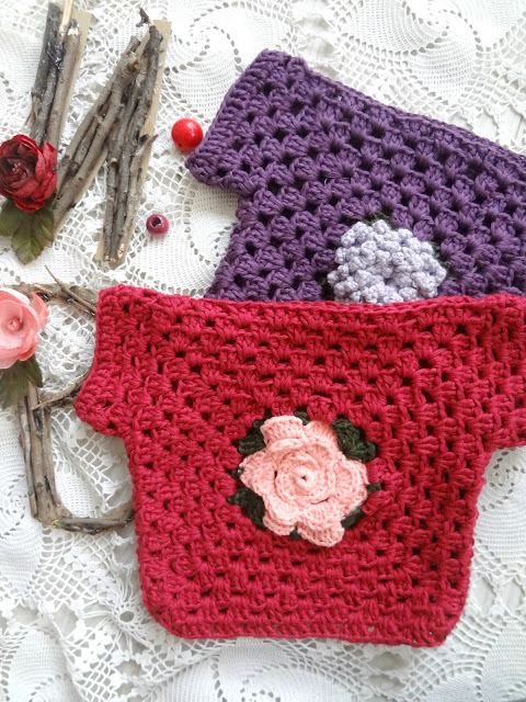 Granny Square Baby Sweaters
